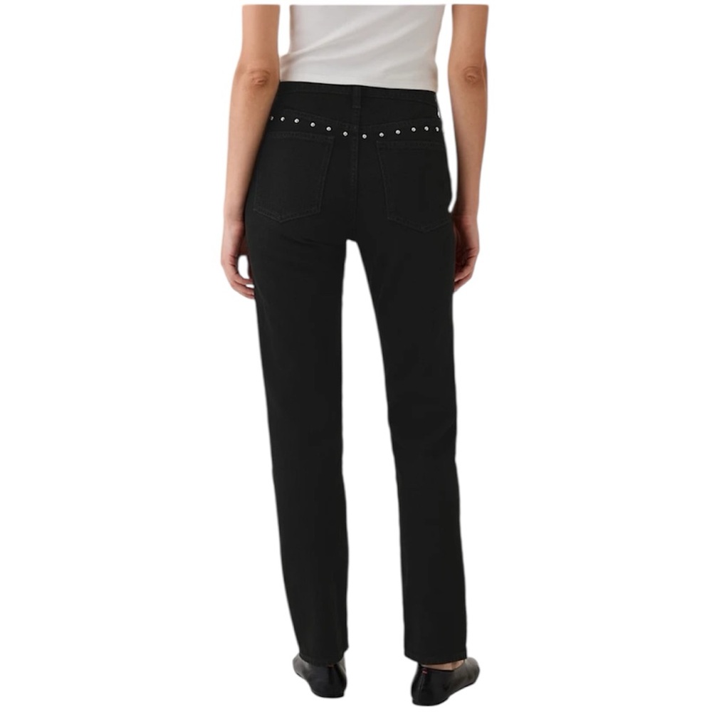 GAP 90s High Rise Black Studded Jeans - Picture 4 of 15